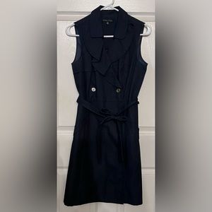 Dark denim colored sleeveless dress